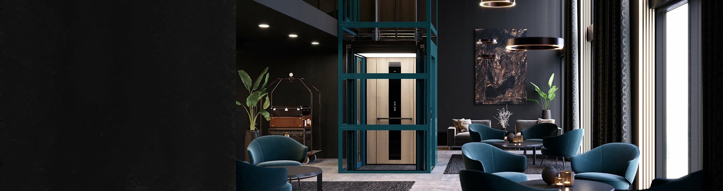 Space-efficient passenger lift